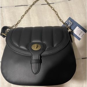 NEW! Universal Thread Faux leather brass clip shoulder bag